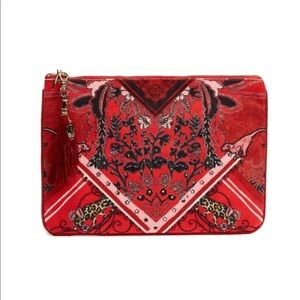 CAMILLA *Pirate Punk* red small clutch boho bag